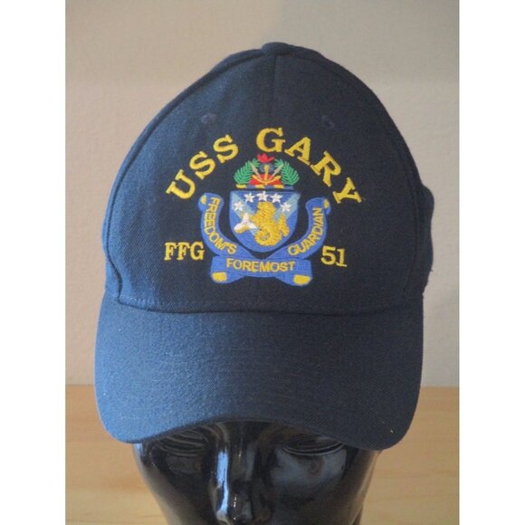 Unisex USS Gary FFG Foremost Freedom's Guardian 51 Baseball Cap Navy Good Shape - Picture 1 of 3
